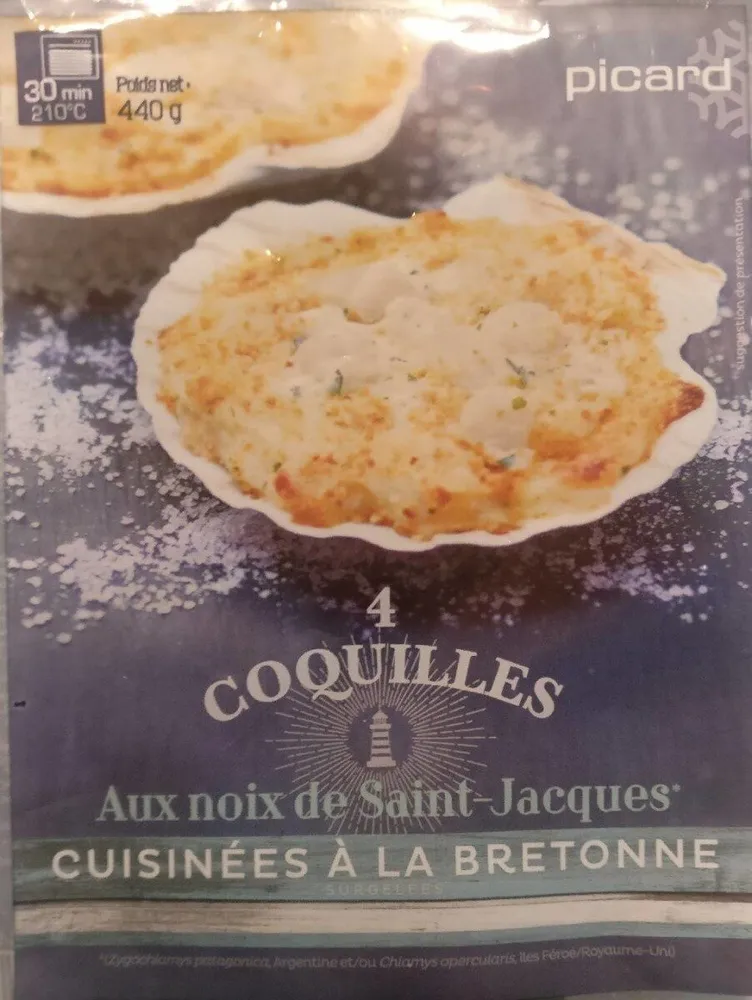 4 Coquilles aux Noix de Saint-Jacques