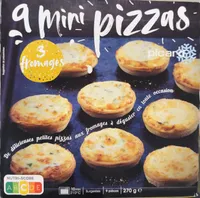 9 petites Pizzas 3 fromages