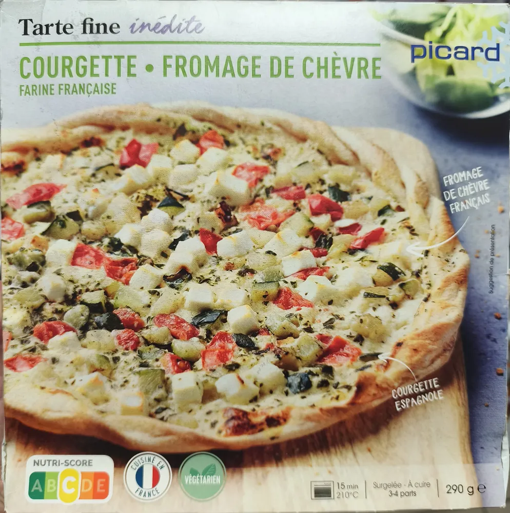 Tarte Fine Courgette Fromage de Chèvre