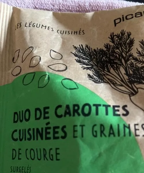 Duo de carottes cuisinées et graines de courge