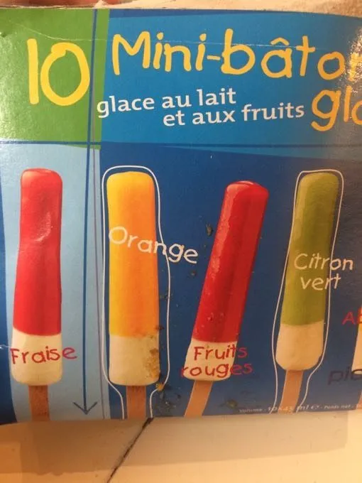 Mini-bâtonnets Glacés Au Lait Et Aux Fruits