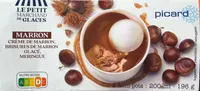 Crème de marron brisures de marron glacé meringue