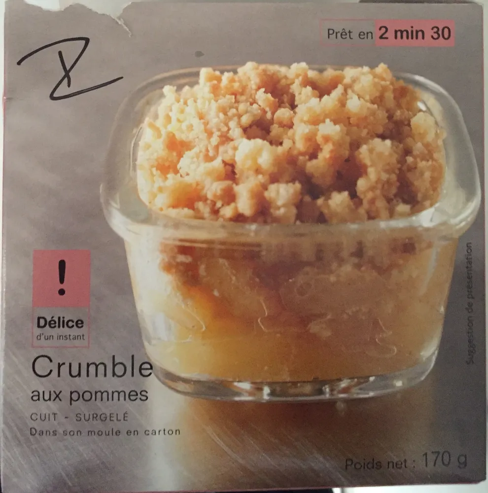 Crumble pommes