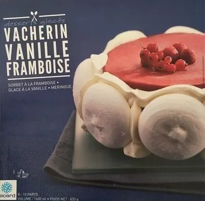 Vacherin glacé Vanille-framboise.