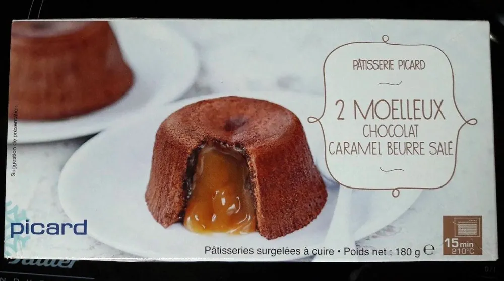 2 Moelleux chocolat caramel beurre salé