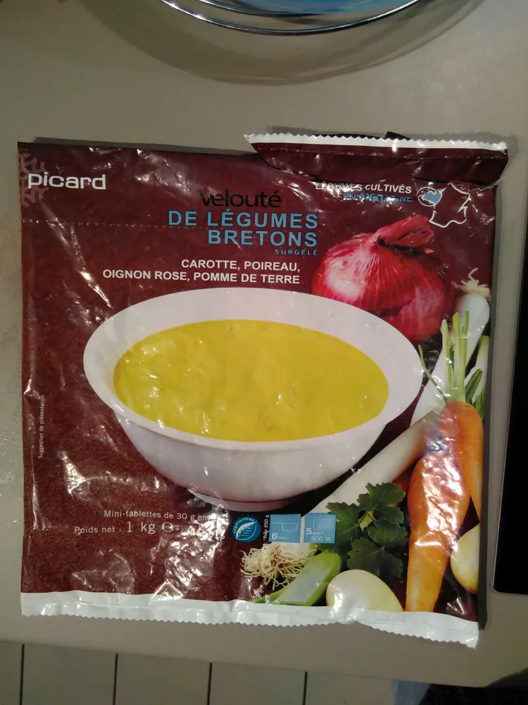 Velouté de légumes bretons surgelé