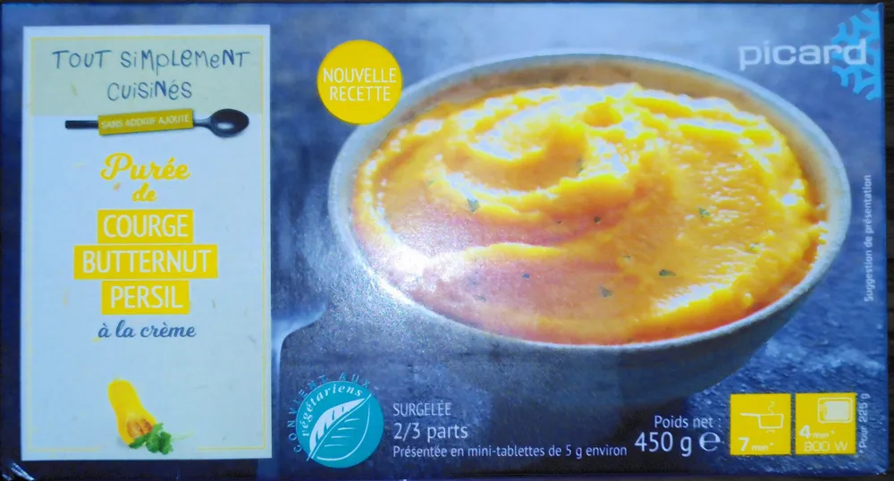 Purée de courge butternut à la crème