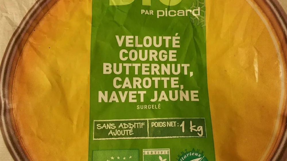 Velouté courge butternut carotte navet jaune
