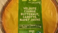 Velouté courge butternut carotte navet jaune