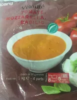 Velouté tomate mozzarella basilic