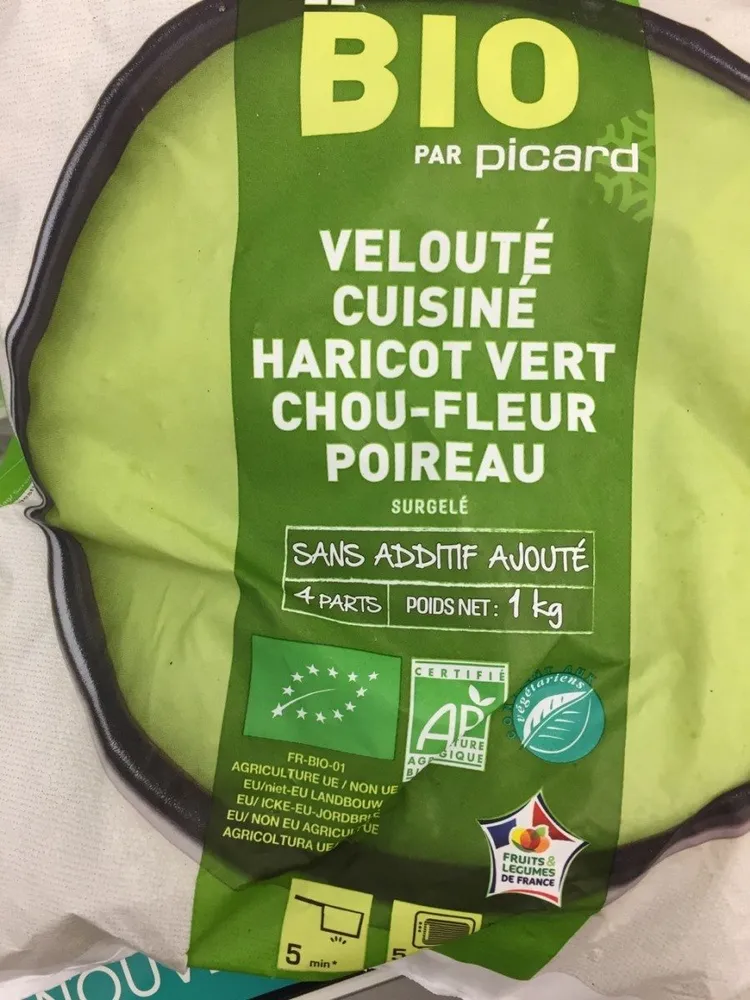 Velouté cuisiné haricot vert chiu-fleur poireau