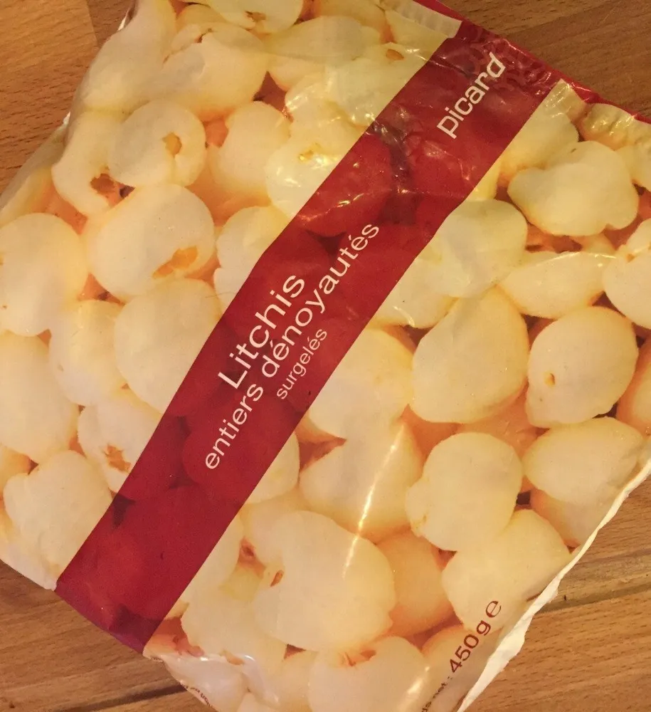 Litchis entiers dénoyautés