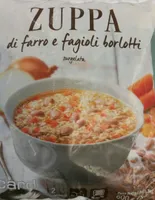 Soupe d'épeautre et haricots borlotti