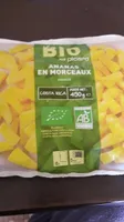 Ananas en morceaux bio surgelés