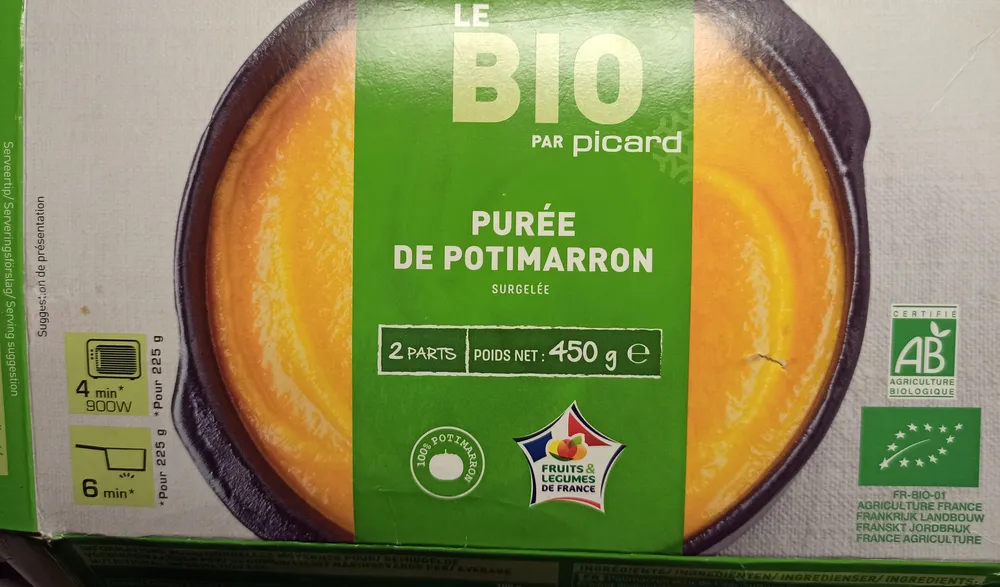 Purée de potimarron surgelée