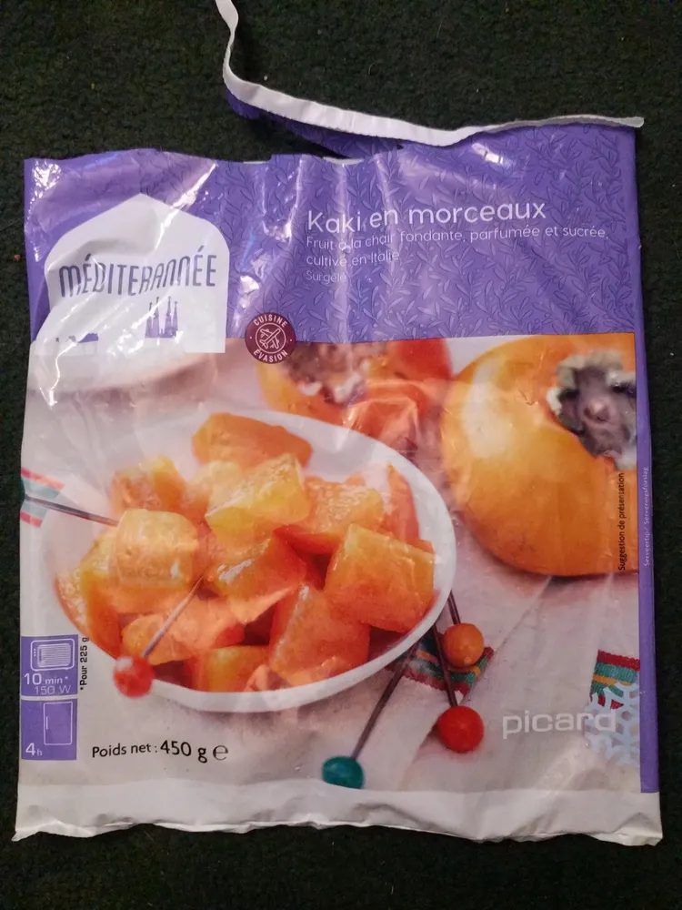 Kaki en morceaux