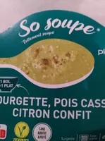 So soupe - Courgette, pois cassé, citron confit