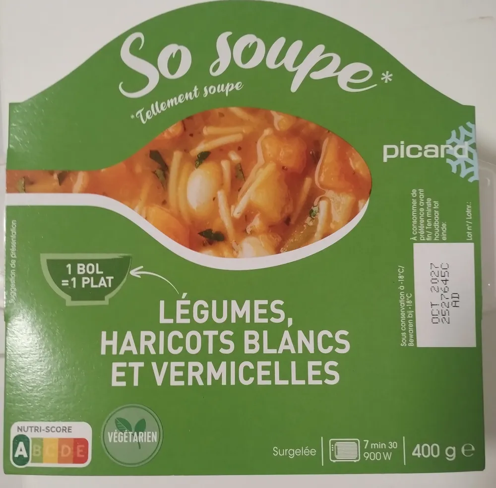 So soupe légumes haricots blancs et vermicelles