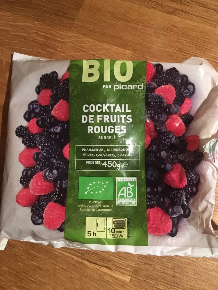 Cocktail de fruits rouges surgelé