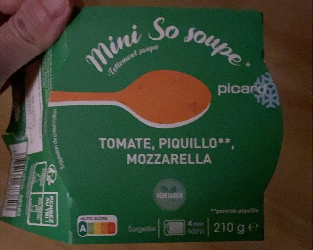 Soupe tomate piquillo mozzarella
