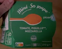 Soupe tomate piquillo mozzarella