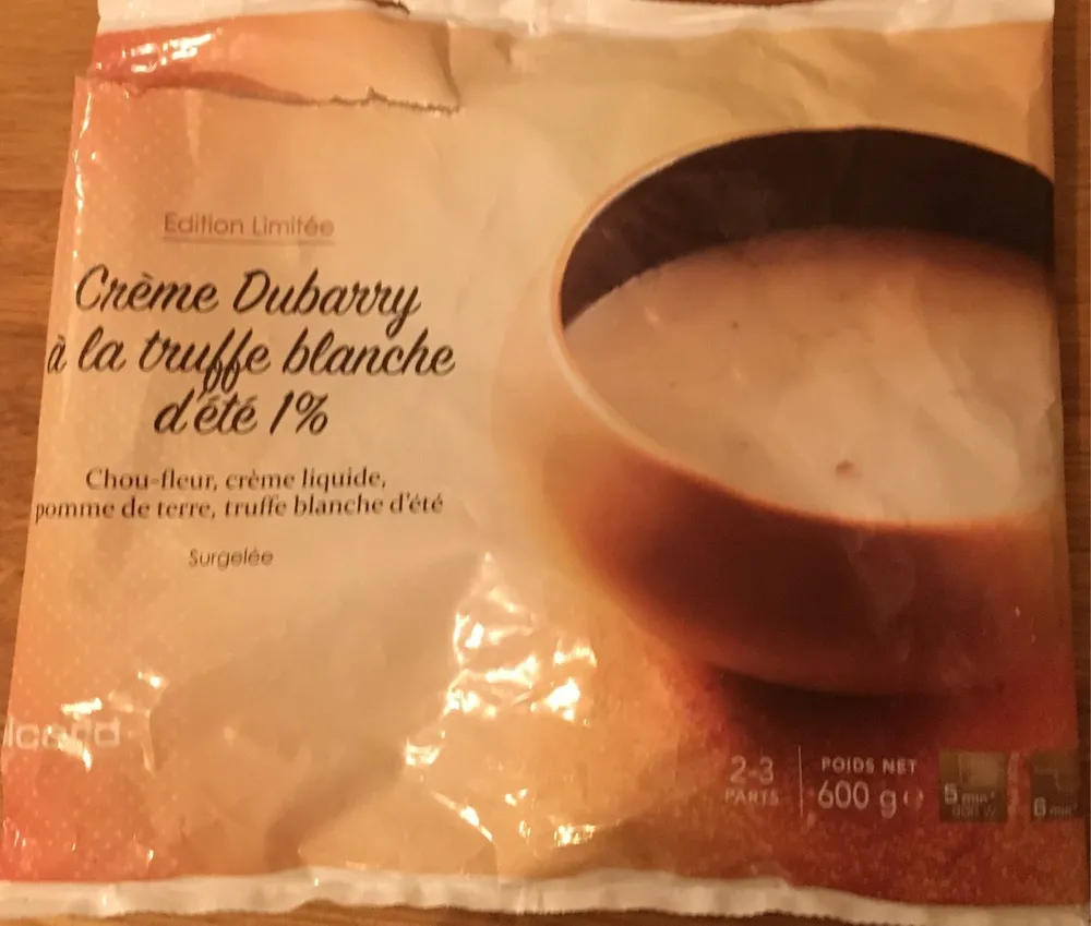 Crème Dubarry à la Truffe Blanche d'Été