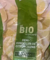 Demi-rondelles de citron jaune