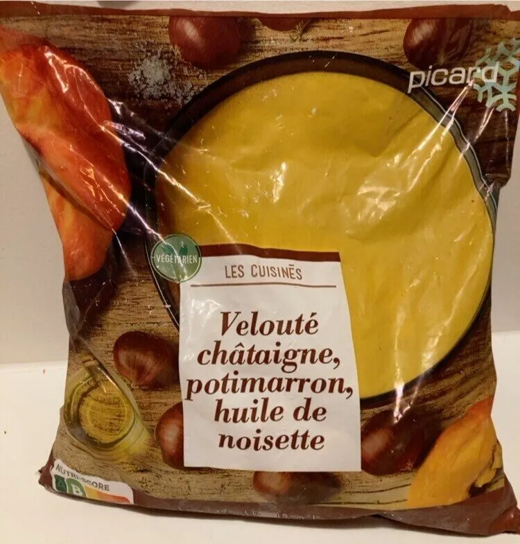 Velouté chataigne, potimarron, huile de noisette