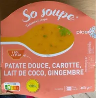 So Soupe Patate Douce, Carotte, Lait de Coco, Gingembre