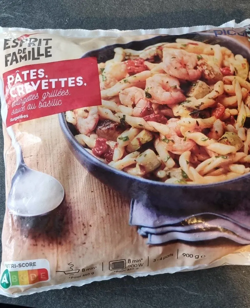 Pâtes crevettes