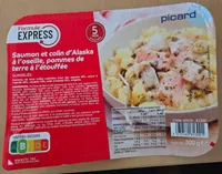 Saumon et colin d'Alaska à l'oseille, pommes de terre à l'étouffée
