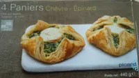 4 paniers chèvre épinard