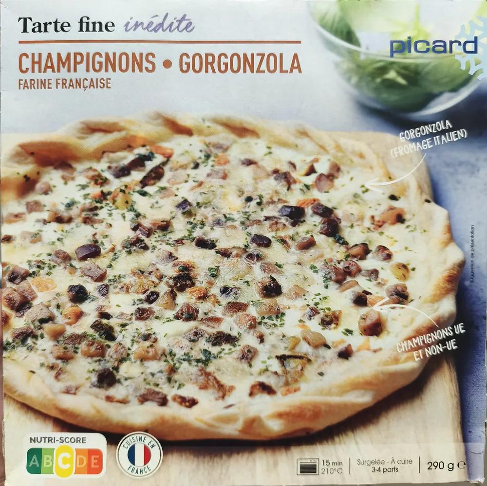 Tarte fine Champignons Gorgonzola