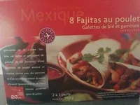 8 fajitas au poulet