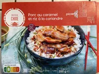 Porc au caramel et riz à la coriandre