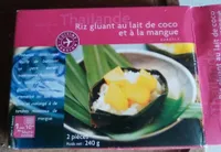 Riz gluant au lait de coco et à la mangue