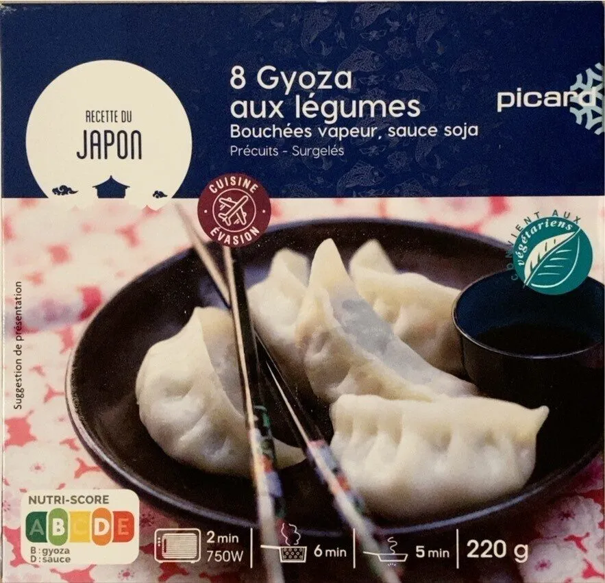 8 Gyoza aux légumes