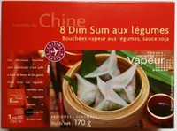 8 Dim Sum aux légumes - Bouchées vapeur aux légumes, sauce soja