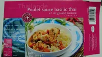 Poulet Sauce Basilic Thaï et Riz Gluant Cuisiné