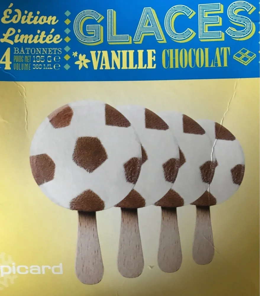 4 bâtonnets vanille-chocolat