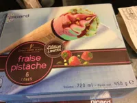 Cones fraise pistache
