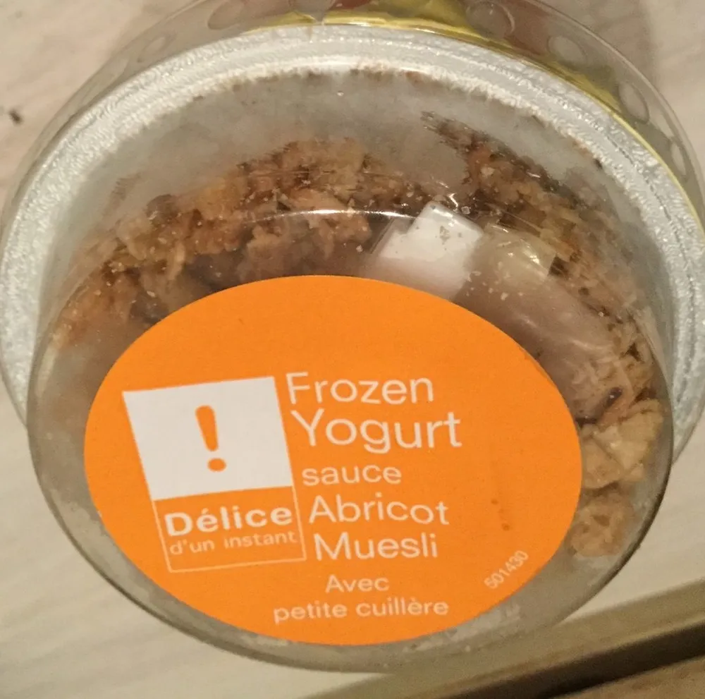 Frozen Yogurt Sauce Abricot Muesli