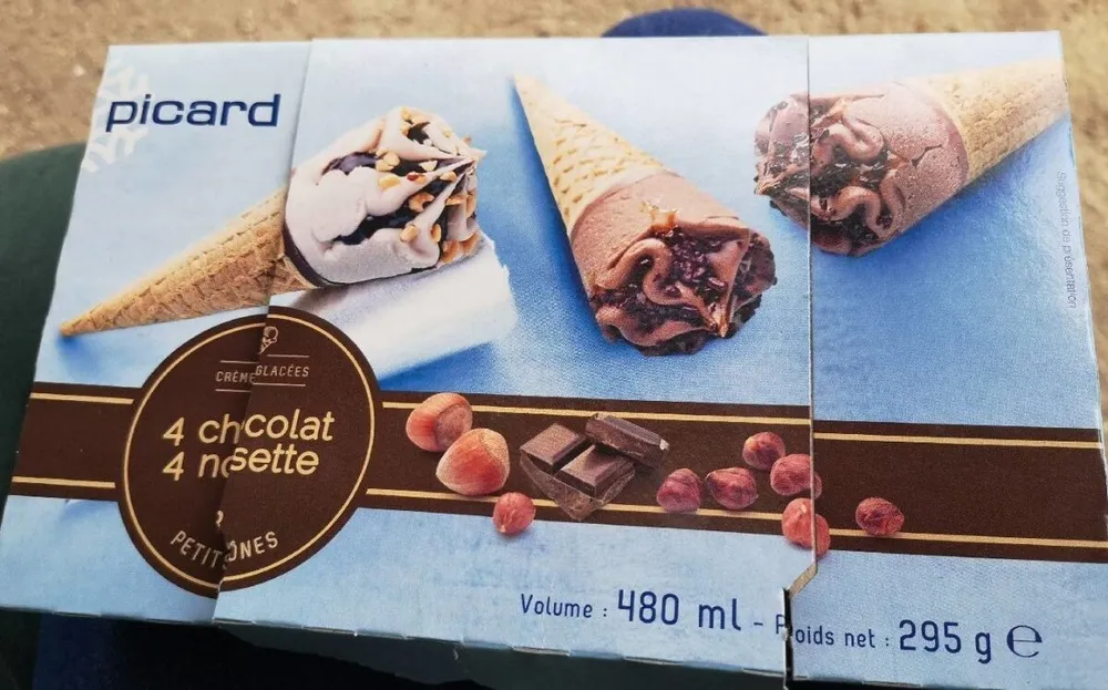 Crèmes glacées 4 chocolat 4 noisette