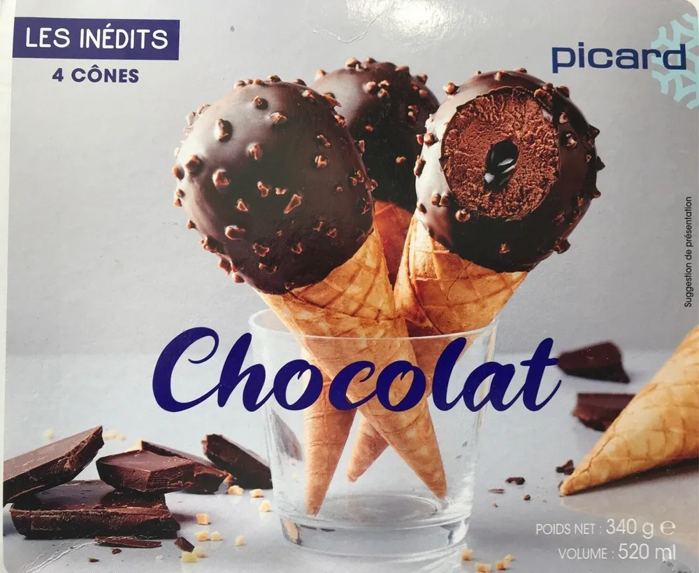 Les inédits - 4 cônes chocotats