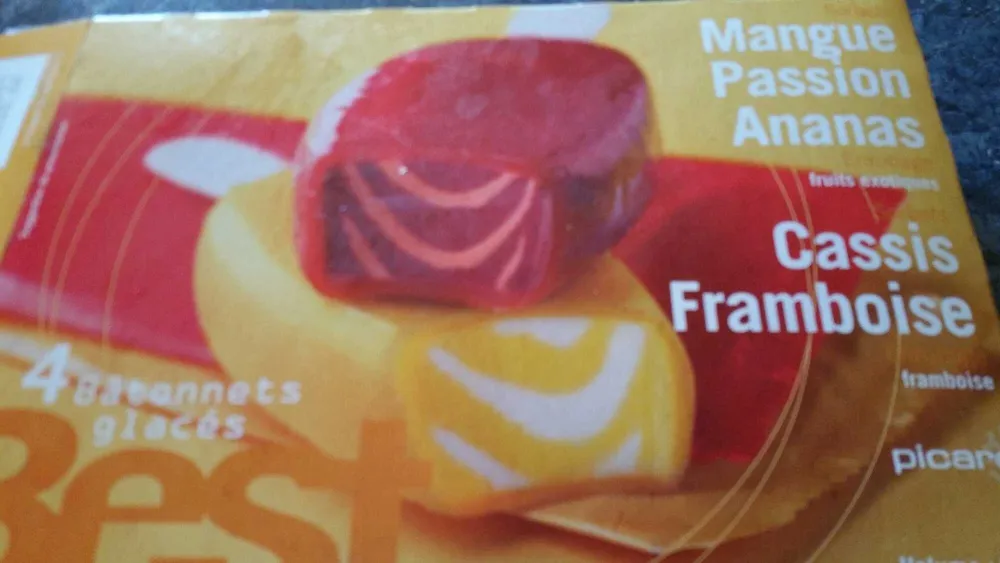 4 Best Mangue Passion-Ananas et Cassis-Framboise