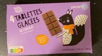4 tablettes glacées au chocolat