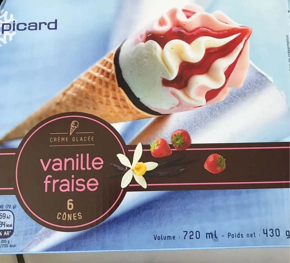 Crème Glacée Vanille Fraise