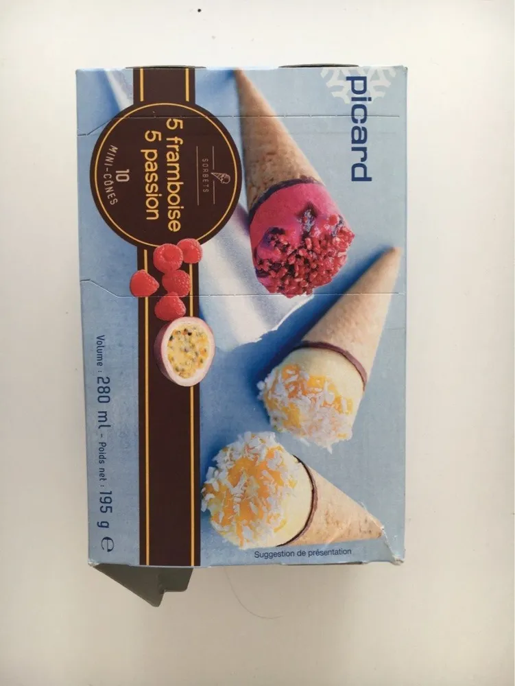 Mini Cône Framboise