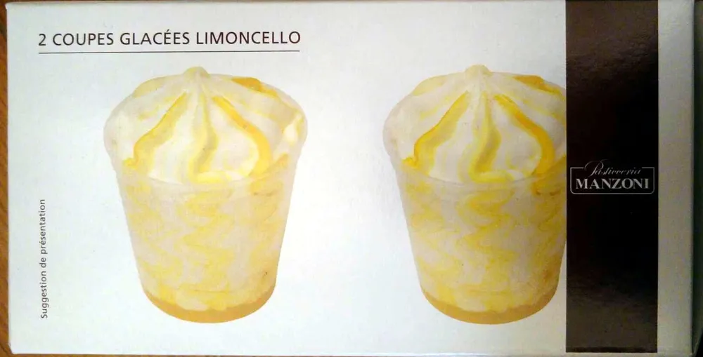 2 coupes glacées Limoncello