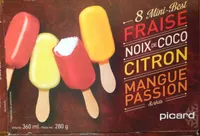 8 Mini Best Fraise / Noix de Coco / Citron / Mangue-Passion
